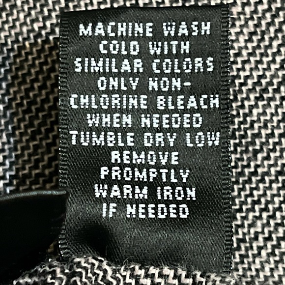 Vintage goodclothes Collection 100% Linen Cropped Pants, Black White Chevron |16 - Picture 8 of 8